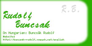 rudolf buncsak business card
